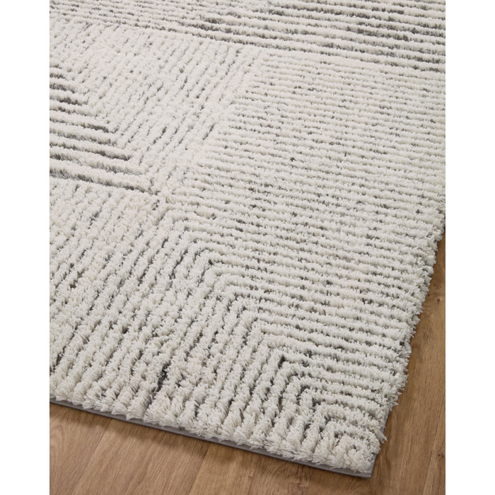 Foundstone™ Halifax Performance Ivory/Gray Rug Wayfair